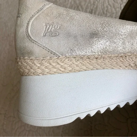 Paul Green metallic platform slip on sneakers | gold silver - Picture 2 of 8